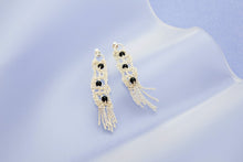 Load image into Gallery viewer, Lace Earrings No. 1 - onyx or labradorit